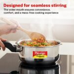 Prestige 2 Litre Stainless Steel Deluxe Alpha Svachh Outer Lid Pressure Cooker - Image 2