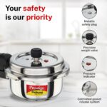 Prestige 2 Litre Stainless Steel Deluxe Alpha Svachh Outer Lid Pressure Cooker - Image 3